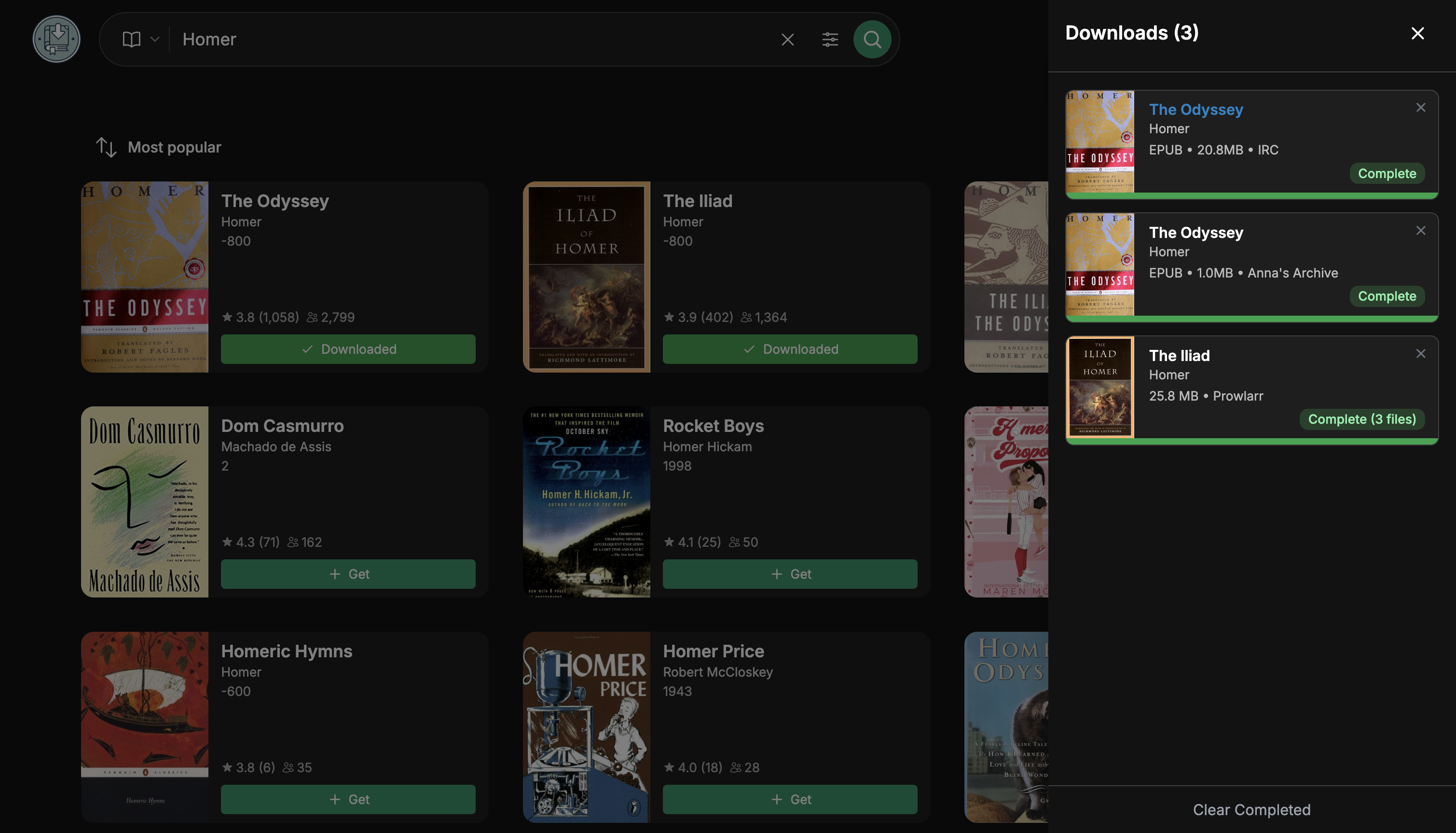 Download queue